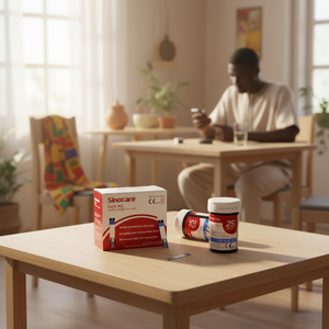 Bandelettes de test de <span class=keywords><strong>glycémie</strong></span> et <span class=keywords><strong>lecteur</strong></span> Sinocare Safe AQ - Product Image 1