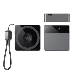 Banco de energía ultradelgado de 5000mAh con carga inalámbrica magnética de 15W, cable PD de 22,5 W y pantalla OLED para tiendas y promociones de dispositivos - Product Image 1