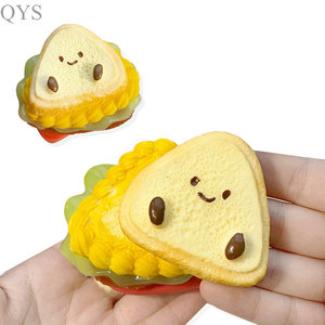 QYS Custom Simulation Food Sandwich Tpr Stress Relief Suqeeze Fidget Toys Decompression Toy 2025 <b>Squishy</b> Toys for Kids - Product Image 4