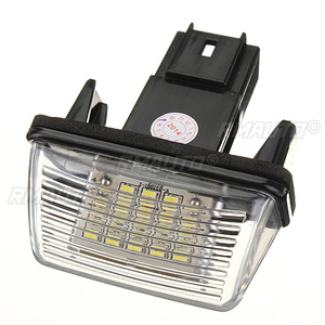 ไฟส่องป้ายทะเบียน LED 2X แบบ 18SMD ไม่มีข้อผิดพลาด สำหรับ PEUGEOT 206 207 306 307 406 407 และ CITROEN C3 C4 C5 - Product Image 4