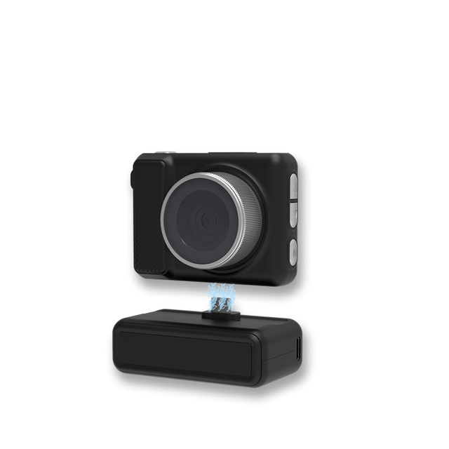 Mini 1080P HD 2.0" LCD Hidden Flashlight Built-in Battery Holder Pocket Digital Camera for Daily Life Vlog/Meeting/Recording