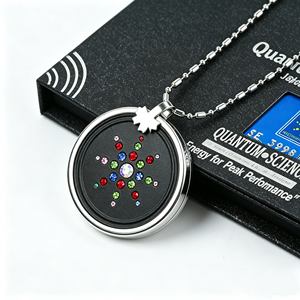 Colgante de energía escalar de ciencia cuántica Original de cristal diferente, Tecnología japonesa, piedra colgante de energía cuántica con caja de regalo - Product Image 1