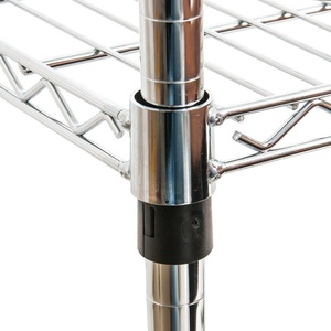 Nsf <span class=keywords><strong>5</strong></span> tầng kệ đơn vị 304 thép không gỉ SS nhà bếp Thương mại Kệ dây giá cho nhà bếp thương mại - Product Image 5