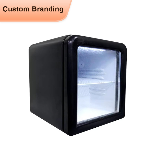 Meisda SC52A 52L Stainless Steel Single-Temperature Compressor Retro Wine Beer Fridge Counter Top Mini Display Refrigerator