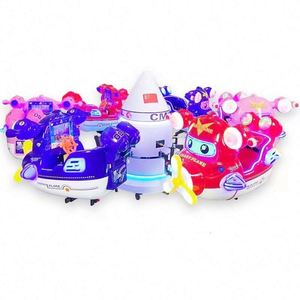 Carrusel Eléctrico Infantil con Diseño de Aviones de Dibujos Animados para Parques de Diversiones - Product Image 1