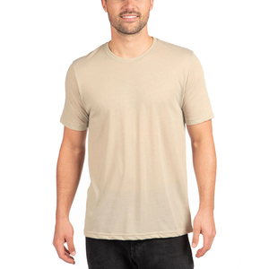 Camiseta de Manga Corta para Hombre de Algodón Premium en Colores Neutros Sólidos con Tacto Suave para Uso Diario Informal, Comodidad Confiable - Product Image 4