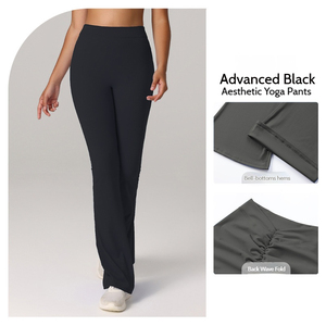 Leggings de yoga pour femmes, pantalons de fitness confortables, pantalons évasés avec logo personnalisé, pantalons de yoga et de pilates - Product Image 5