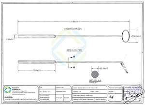 Espejo dental laríngeo de acero de 24mm de alta calidad con mango para uso en los dedos - Product Image 5