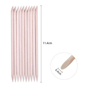 100 Piezas de Palitos de Madera de Naranjo de Doble Extremo, Empujador y Removedor de Cutículas, Herramientas de Manicura y Pedicura - Product Image 4