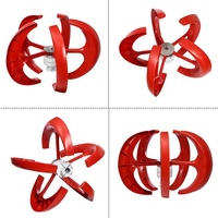 Nouvelle conception de générateur éolien à axe vertical rouge 600W 1000W 12V 24V à vendre