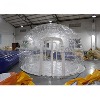Vente en gros Tente dôme gonflable transparente hermétique pour l'extérieur Maison à bulles Chapiteau d'événement transparent pour le camping