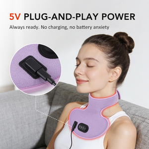 Envoltura de Terapia de Luz Roja de 660nm <span class=keywords><strong>y</strong></span> 850nm para Cuello, <span class=keywords><strong>Pecho</strong></span> <span class=keywords><strong>y</strong></span> Parte Superior de la <span class=keywords><strong>Espalda</strong></span>, Envoltura Térmica para Mujeres, Almohadilla Térmica para Alivio del Dolor <span class=keywords><strong>y</strong></span> Cuidado de la Piel - Product Image 3
