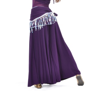 Pantalones de danza del vientre de pierna recta de una <span class=keywords><strong>sola</strong></span> apertura Pantalones de práctica de baile con abertura suelta para entrenamiento - Product Image 5