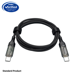 CE 40Gbps USB3.2 USB4.0 Transparent Type C Data <strong>Cable</strong> 100W 240W 8K 60Hz Compatible <strong>Thunderbolt</strong> <strong>3</strong> Audio <strong>Cable</strong> - Product Image 2