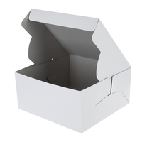 Boîtes à gâteaux jetables, contenants à gâteaux pour desserts, cupcakes, boîte à pâtisserie blanche haute personnalisée avec fenêtre, boîtes à pâtisserie