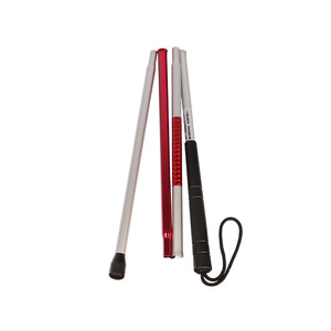 Foldable Portable Aluminum Alloy Guide Cane 1.2 Meters Long Wear Resistant Rubber Head For Elderly Mobility Support - Product Image 1