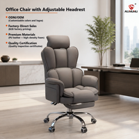Chaise de bureau exécutive inclinable en cuir PU ALINUNU ODM OEM avec appui-tête 3D pour bureau, chaise de bureau pivotante robuste