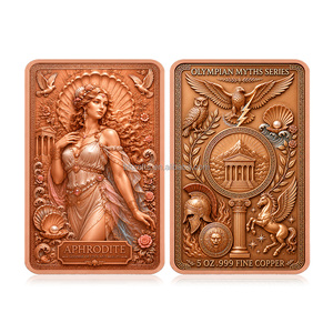Barre di Rame da 5oz della Collezione <span class=keywords><strong>Mitologia</strong></span> Greca all'Ingrosso, con Sculture di Dei e Miti Olimpici, Placche in Rame, Regalo Souvenir - Product Image 3