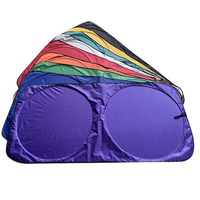 Pare-soleil pliable personnalisé pour pare-brise de voiture en polyester, design portable