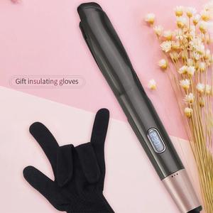 Nouveau fer à friser 2 en 1 avec plaque inclinée, écran LCD, chauffe rapide, multi-styler électrique, couleur grise, moteur DC, alimentation filaire - Product Image 1