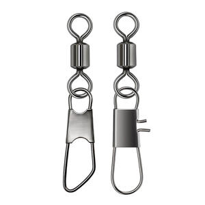 ตะขอเกี่ยวแบบหมุน My-101ab สีดำนิกเกิล สแตนเลสสตีล สำหรับอุปกรณ์ตกปลา ชนิด A B - Product Image 1