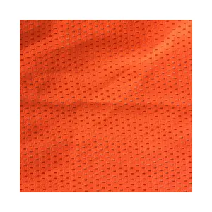 Wx Gebreide 100% Polyester Gedrukt Hoge Zichtbaarheid Fluorescerende Netto Mesh Stof Voor Reflecterende Veiligheid Vest