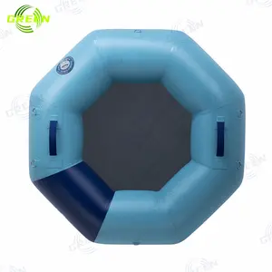 Aqua Round PVC Float Tube Single Person Inflatable Water River Tube White Water Rafting Inflatable Tube Mini Trampoline
