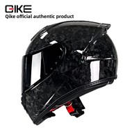 Casco de Motocicleta Profesional de Fibra de Carbono Real, Casco de Carreras Ligero Integral, Homologado por el DOT, Casco de Seguridad de Alto Rendimiento
