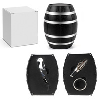 Nouvel ensemble d'ouvre-bouteilles créatif en métal WeiBu, 5 pièces, en forme de baril à vin et de plateau d'échecs