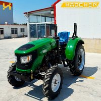 Tracteur agricole robuste 4x4 diesel 50 CV avec système hydraulique PTO arrière et attelage trois points