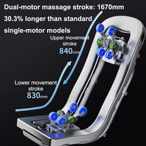 LEERCON 2026 Ai Smart Dual Core Chair Zero Gravity Track Spa Calf Foot Roller Voice <b>Control</b> Music <b>Remote</b> LEK-988Q10 4 - Product Image 2