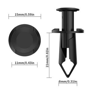 B27 Clips de carrosserie universels pour pare-chocs avant de porte de voiture Rivets en <span class=keywords><strong>plastique</strong></span> Attaches à poussoir pour Ford GM - Product Image 2