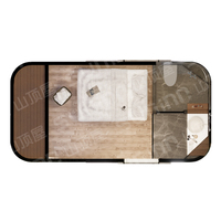Cabane préfabriquée moderne et luxueuse pour une utilisation en extérieur, maison-capsule imperméable pour hôtel, bureau et magasin