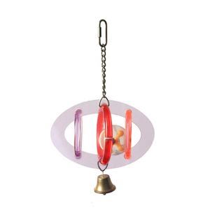 Acrylic Chim Đồ chơi sáu ngôi sao vuông nhiều lớp foraging <span class=keywords><strong>Parrot</strong></span> leo biter tương tác nhựa bóng Feeder Box Made PET - Product Image 2