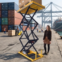 Plateforme élévatrice à ciseaux électrique industrielle JIALITE pour quai de chargement, table élévatrice fixe pour opérations d'entreposage de marchandises