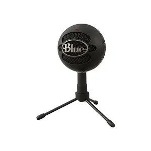 Microphone à condensateur Logitech Blue Snowball ICE pour ordinateur Couleur noire cardioïde