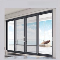 Portes coulissantes pour maisons, cadre de pièce, intérieur, portes pliantes en acier, pivotantes, aluminium, étanches, doubles portes pliantes d'entrée
