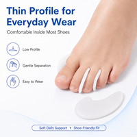 Großhandel SEBS Zehentrenner-Pad mit Verstellmechanismus, dünne Gelauflage, Hallux-Valgus-Korrektor für die tägliche Fußpflege und Schuhe