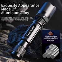 Lampe torche tactique SUPERFIRE C2 en alliage d'aluminium ultra-lumineuse 290LM rechargeable étanche avec charge Type-C portée de 180m