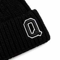 Bonnet en tricot torsadé à revers avec broderie 3D, épais, pour l'hiver, personnalisable avec logo, faible MOQ, vente en gros