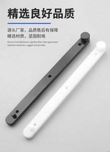 Rail de guidage en plastique à ouverture cachée vers le haut porte de tiroir rail de guidage latéral pour armoires de rangement - Product Image 5