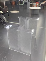 Échantillon gratuit de marque Jiniu légère, tableau acrylique MMA réfléchissant noir de forme de coupe personnalisée, présentoirs disponibles de 1 à 20mm