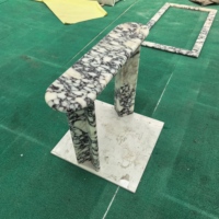 Design moderne Calacatta Viola Prix de gros Table console ovale pour la maison Hôtel Villa Cuisine Bar