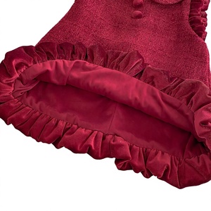 Vestido Rojo de Invierno <span class=keywords><strong>para</strong></span> Niñas de 7-8 Años, Ecológico, Personalizable, Grueso, <span class=keywords><strong>para</strong></span> <span class=keywords><strong>Adolescentes</strong></span>, Marca Hongbo OEM - Product Image 6