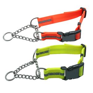 <span class=keywords><strong>Collar</strong></span> para Perro con Anillo en O, Personalizado al por Mayor, Material Reflectante, Ajustable, Hebillas Metálicas Decorativas, PVC a Rayas - Product Image 4
