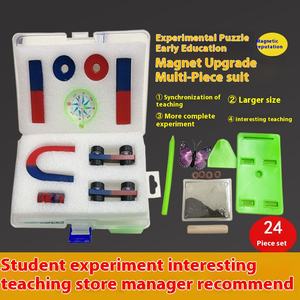 Kit d'expérimentation scientifique en physique de deuxième année <span class=keywords><strong>Aimant</strong></span> en fer à cheval en forme de U pour enfants <span class=keywords><strong>Aimant</strong></span> en ferrite à pôle <span class=keywords><strong>positif</strong></span> <span class=keywords><strong>négatif</strong></span> NS - Product Image 3
