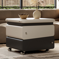 Table basse italienne minimaliste mobile, design de luxe créatif, relevable, pliable, rotative, petite table d'appoint pour la maison, en vente