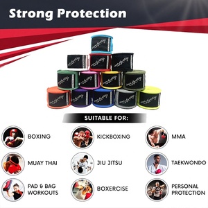 Edición Exclusiva, Vendas de <span class=keywords><strong>Boxeo</strong></span> Semi Elásticas de Poliéster de 4.5m/5m con Logotipo Personalizado, Vendas de <span class=keywords><strong>Boxeo</strong></span> de 180 Pulgadas, Vendas para Manos de <span class=keywords><strong>Boxeo</strong></span> - Product Image 4
