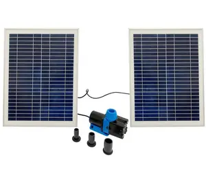 3000 LPH flujos de agua 24V bomba de agua solar 20W panel solar bomba de agua al aire libre