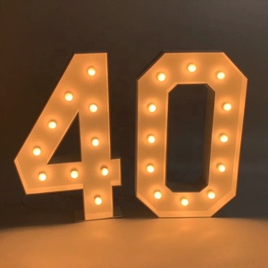 JAGUARSIGN Fabricant de chapiteau personnalisé de 4 pieds chiffres lumineux 0-9 lettres A-Z numéros lumineux géants <span class=keywords><strong>anniversaire</strong></span> <span class=keywords><strong>anniversaire</strong></span> déco - Product Image 3